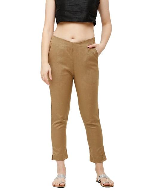 de moza tan elasticated pants