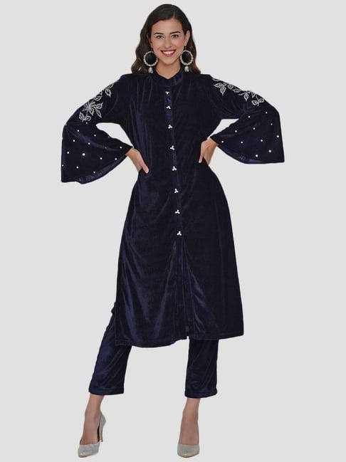 women republic navy kurta pant set