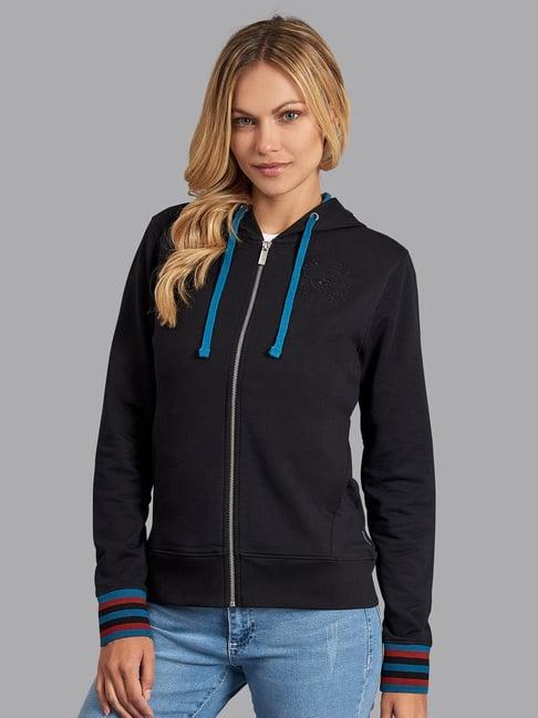 beverly hills polo club black full sleeves hoodie