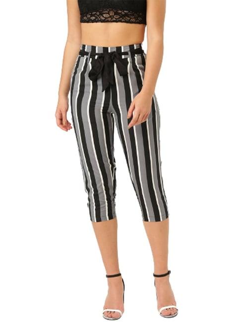 style quotient grey regular fit drawstring trousers