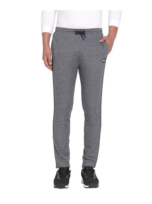 octave grey melange regular fit trackpants