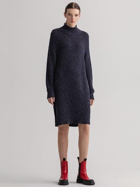 gant blue sweater dress