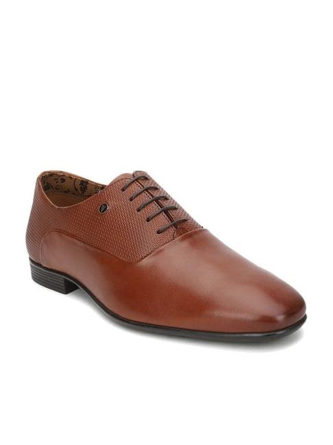 van heusen men's caramel oxford shoes