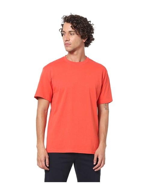 celio* coral short sleeves cotton t-shirt