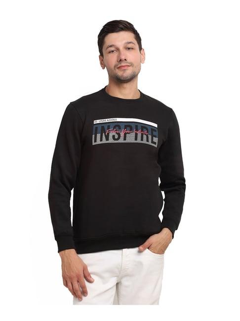 venitian- forbidden clothing black printed sweatshirt