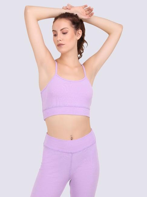 everdion  lavender non wired non padded sports bra