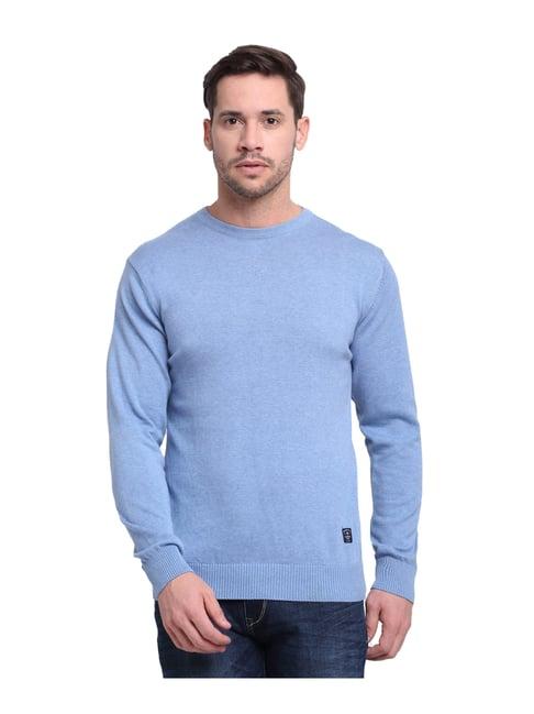 cantabil sky melange regular fit pullover