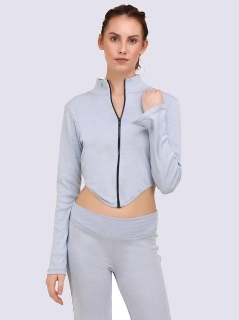 everdion grey cotton sports top