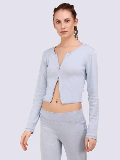 everdion grey cotton sports top