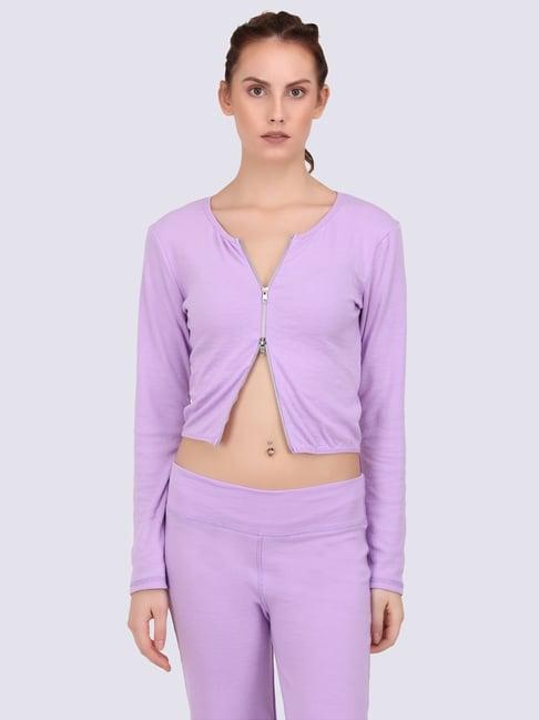 everdion lavender cotton sports top