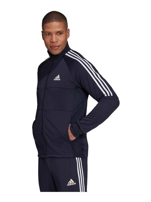 adidas blue high neck jacket