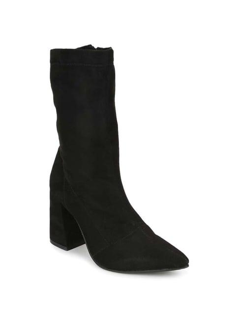 truffle collection women's pitch black casual booties