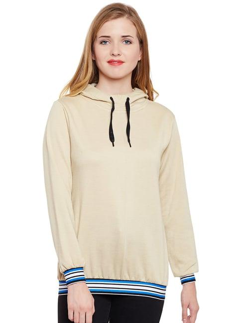 belle fille tan full sleeves sweatshirt