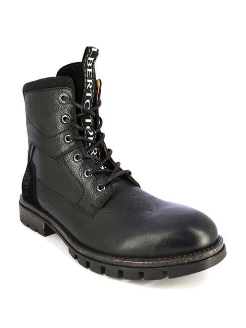 alberto torresi men's black casual boots