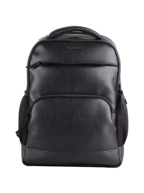 police trento black medium solid laptop backpack