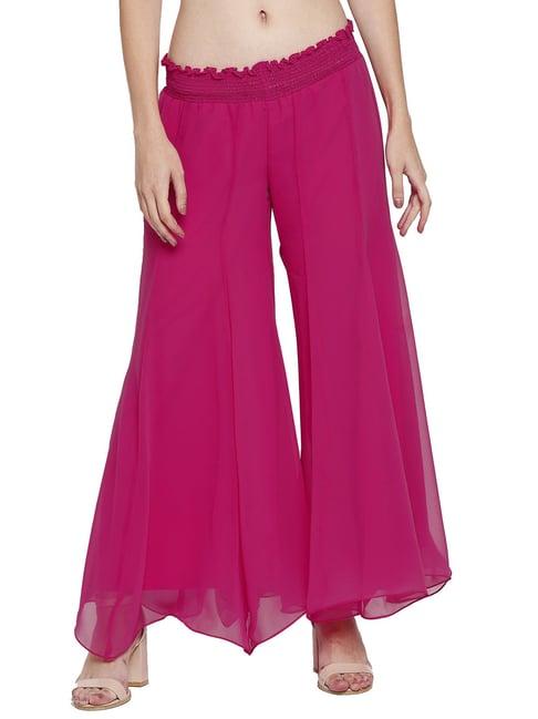 ira soleil pink regular fit palazzos