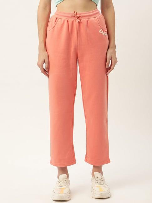 elle peach patchwork sweat pants