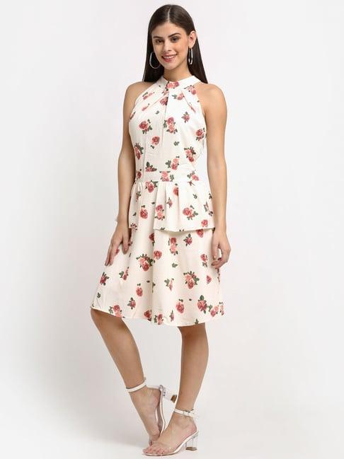 global republic off white floral print dress