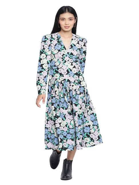 oxolloxo multicolor floral print dress