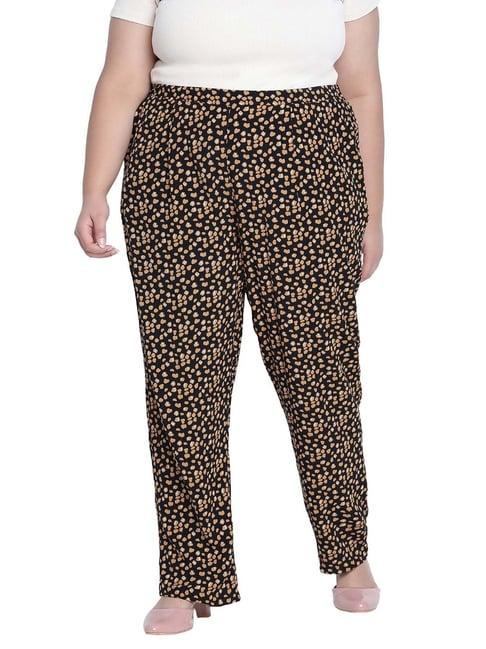 oxolloxo brown & black printed pants