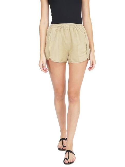 oxolloxo beige cotton shorts