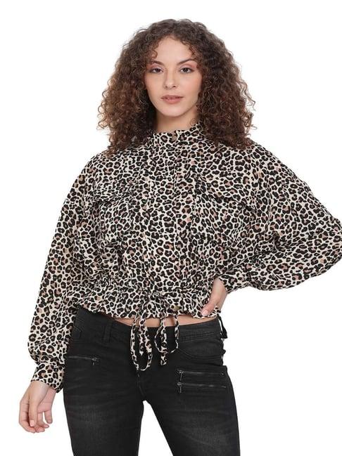 oxolloxo multicolor animal print top