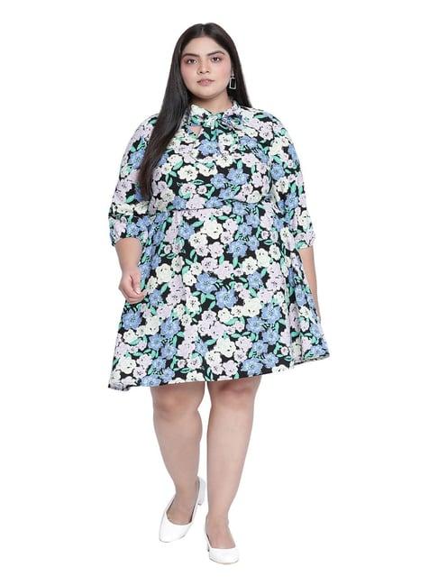 oxolloxo multicolor floral print dress