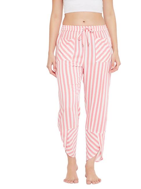 hypernation pink & white striped pyjamas