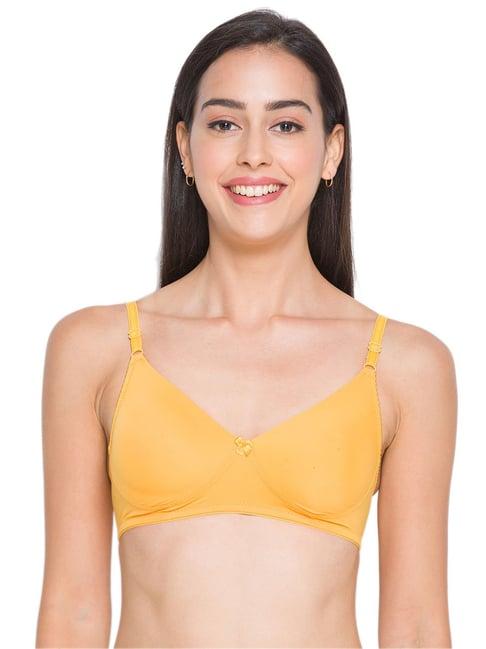 candyskin mustard non wired non padded everyday bra