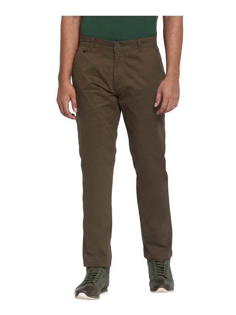 royal enfield brown regular fit chinos