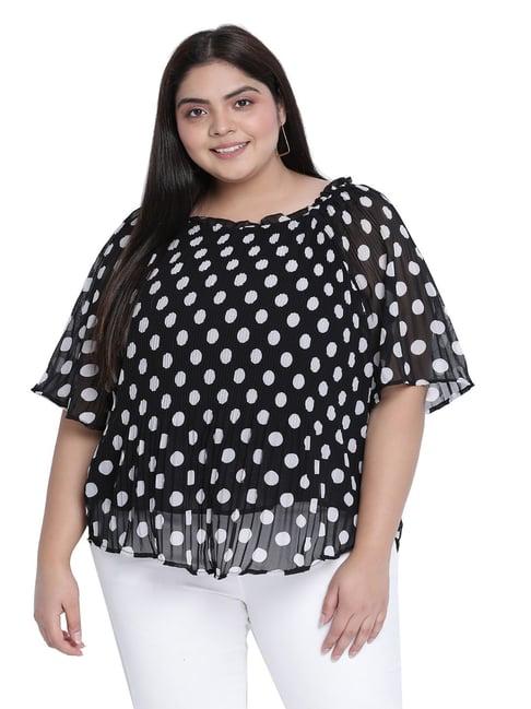 oxolloxo black & white polka dot top