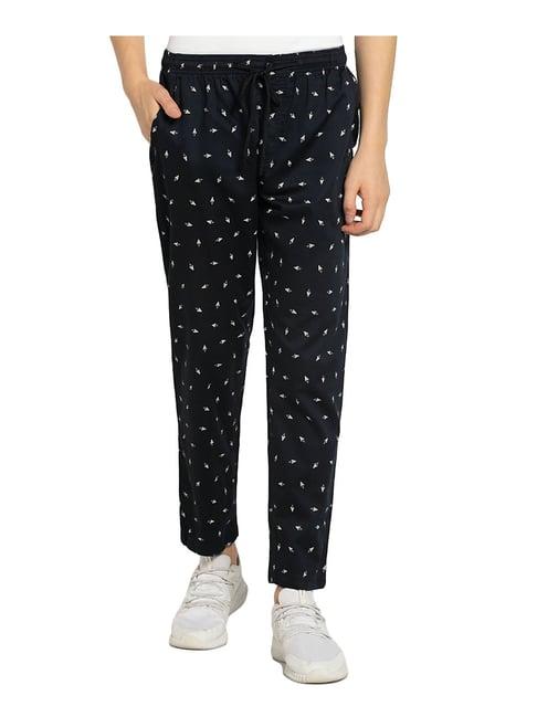 van heusen athleisure regular fit drawstring waist ultra soft allover print pyjamas - app-03