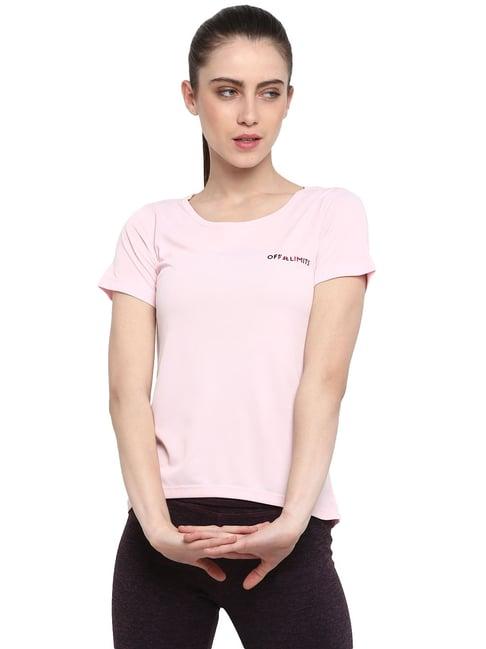 off limits pink regular fit t-shirt