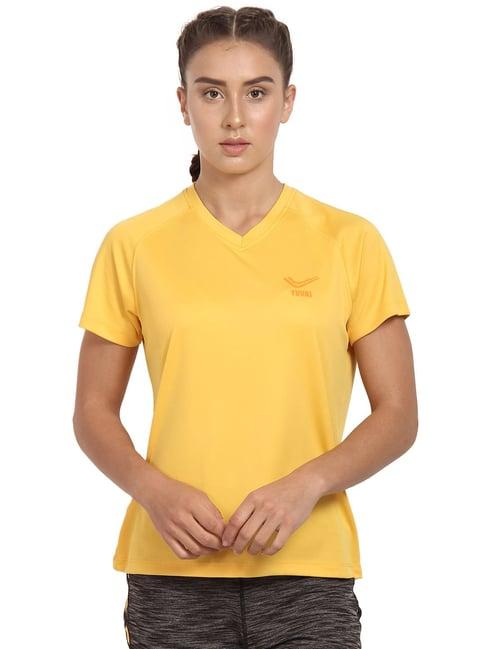 off limits yellow regular fit t-shirt