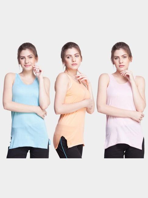 dollar missy assorted cotton camisole - pack of 3