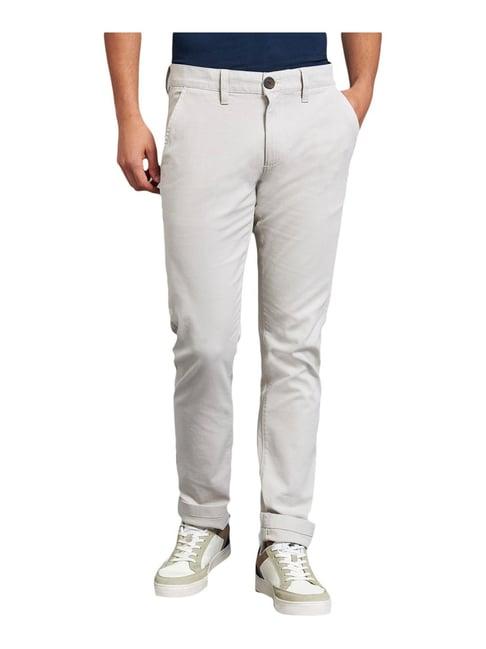 beverly hills polo club ecru skinny fit trousers