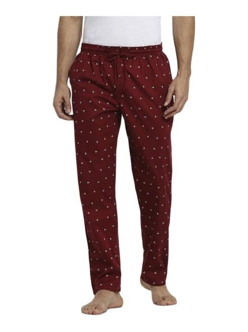 van heusen athleisure regular fit drawstring waist ultra soft allover print pyjamas - app-06