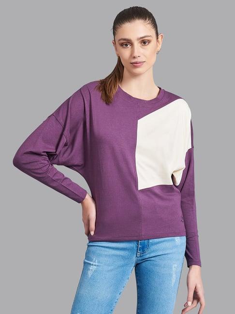 beverly hills polo club purple & white sweatshirt