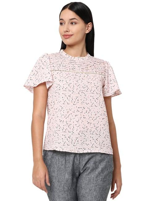 allen solly pink printed top