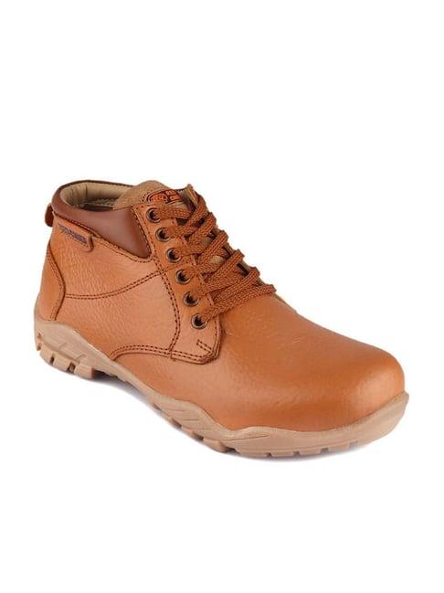 red chief men's tan casual boots