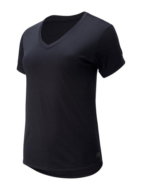 new balance black v neck t-shirt