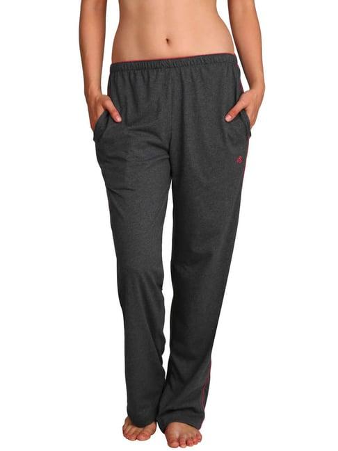 jockey charcoal melange textured trackpants