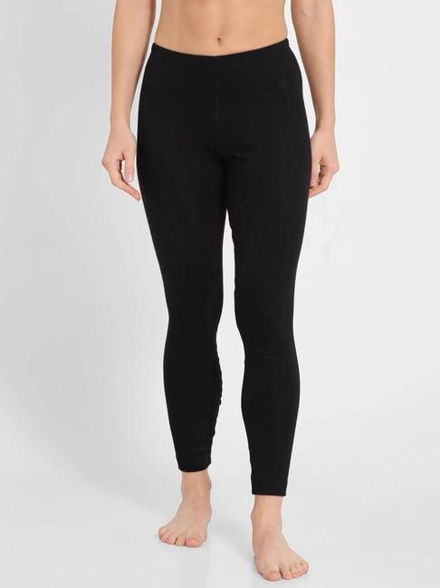 jockey 2520 women's super combed cotton rich thermal leggings with stay warm technology