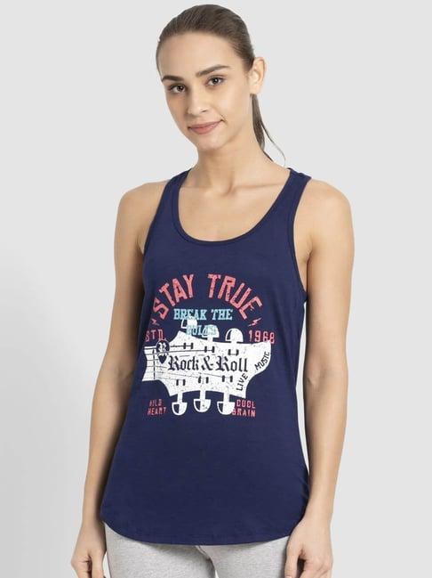 jockey imperial blue graphic print tank top (colors & prints may vary)