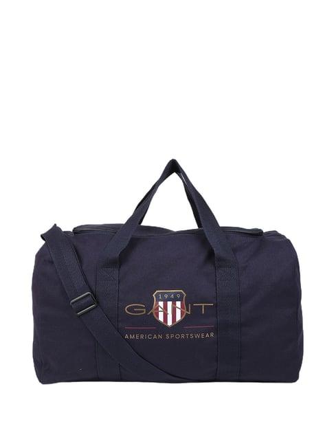 gant navy solid medium duffle bag