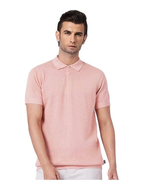 jack & jones peach regular fit polo t-shirt