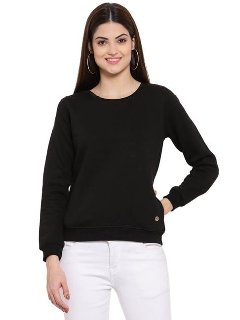 juelle black round neck sweatshirt