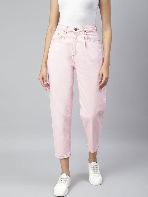 tales & stories pink regular fit jeans