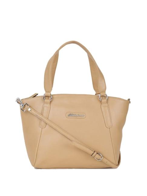 belladama rosa beige solid medium handbag