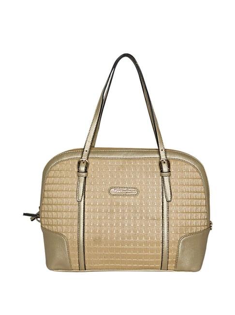 belladama margaret golden textured medium shoulder handbag